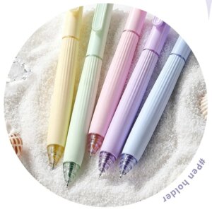 5pcs Cream / Morandi / Retro Gel Pens 0.5mm Ballpoint Quick-dry Ink Multi Color Gel Pens Set for Writing School Supplies - Image 5