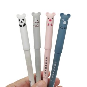 26 pcs/set Animals Panda Erasable Gel Pen 0.5mm Erasable Pen Refills Rods Washable Handle School Office Supplies Stationery - Image 2