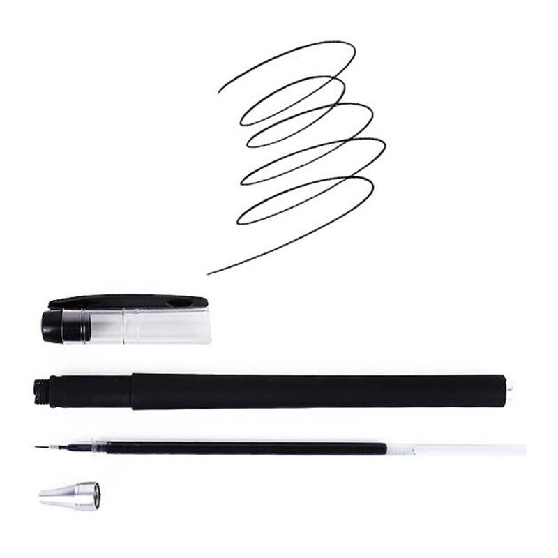 3 Gel Pens + 50 Refills Set 0.38mm Black Blue Red Ink Bulk Pens Thin Tip Journal Writing School Supplies Stationery Wholesale