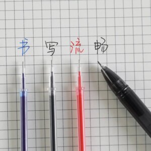 3 Gel Pens + 50 Refills Set 0.38mm Black Blue Red Ink Bulk Pens Thin Tip Journal Writing School Supplies Stationery Wholesale - Image 4