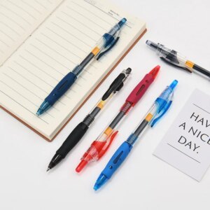 Sofia Retractable Gel Pens Set Black/Red/Blue Ink Ballpoint for Writing Refills Office Accessories School Supplies Stationery - Image 2