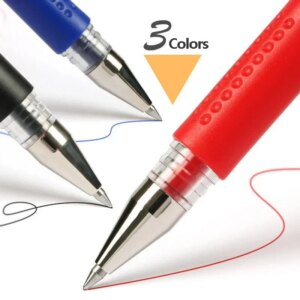 10 Pcs/Set Gel Pens 0.5mm Bullet Tip Ballpoint Pens Black/Blue/Red Ink School Stationery Writing Supplies office accessories - Image 3